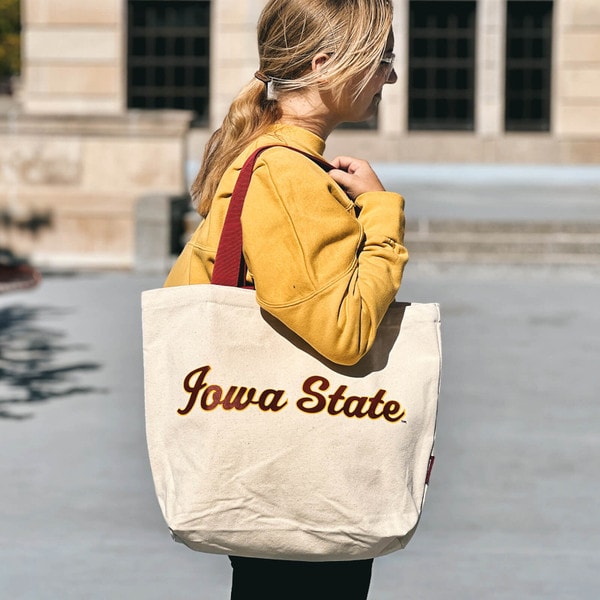 Authentic Brand Iowa State Organic Canvas Tote Bag